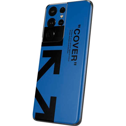 Black and Blue Arrows Galaxy S21 Ultra 5G Skin