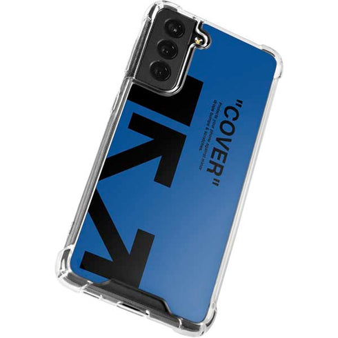Black and Blue Arrows Galaxy S22 Plus Clear Case