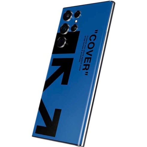 Black and Blue Arrows Galaxy S22 Ultra Skin