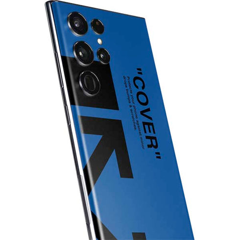 Black and Blue Arrows Galaxy S22 Ultra Skin