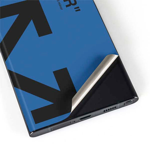 Black and Blue Arrows Galaxy S22 Ultra Skin