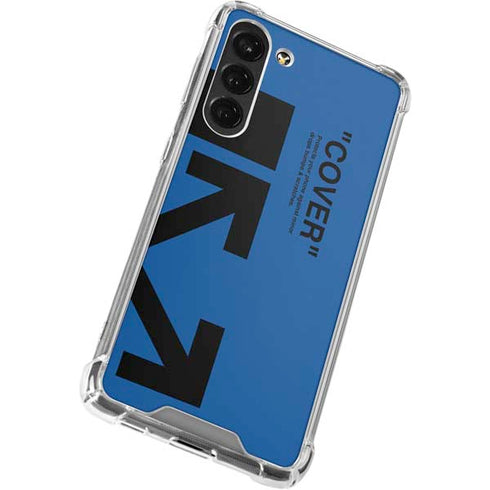 Black and Blue Arrows Galaxy S23 Plus Clear Case