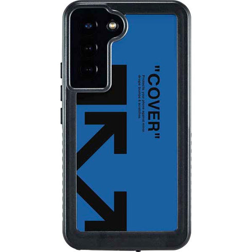 Black and Blue Arrows Galaxy S23 Plus Waterproof Case