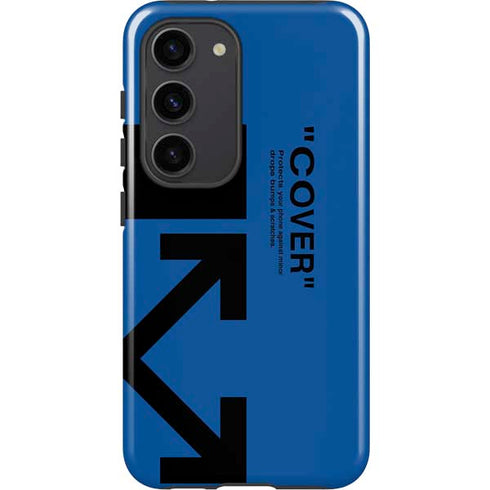 Black and Blue Arrows Galaxy S23 Pro Case