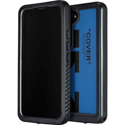 Black and Blue Arrows Galaxy S23 Waterproof Case