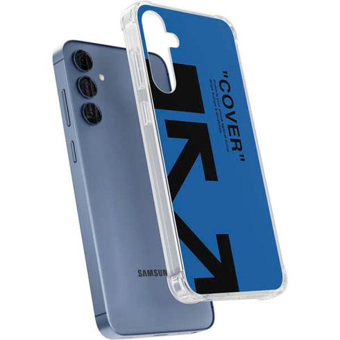Black and Blue Arrows Galaxy S24 Clear Case