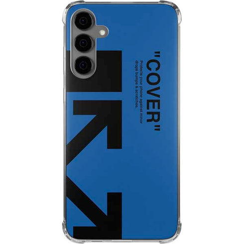 Black and Blue Arrows Galaxy S24 Plus Clear Case