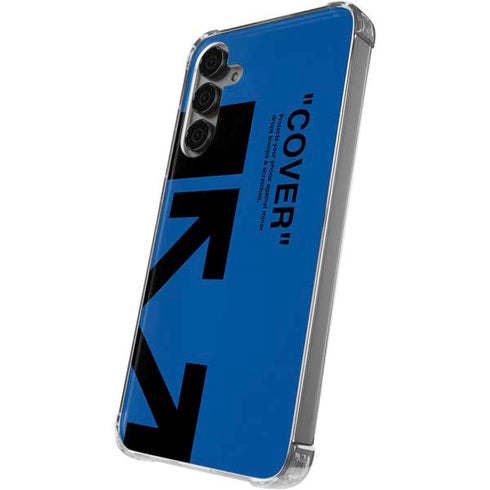 Black and Blue Arrows Galaxy S24 Plus Clear Case