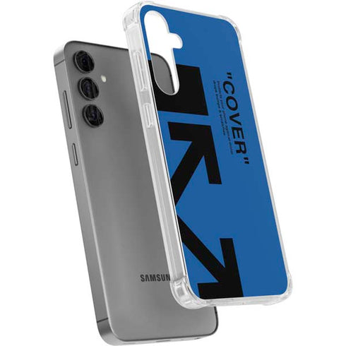 Black and Blue Arrows Galaxy S24 Plus Clear Case