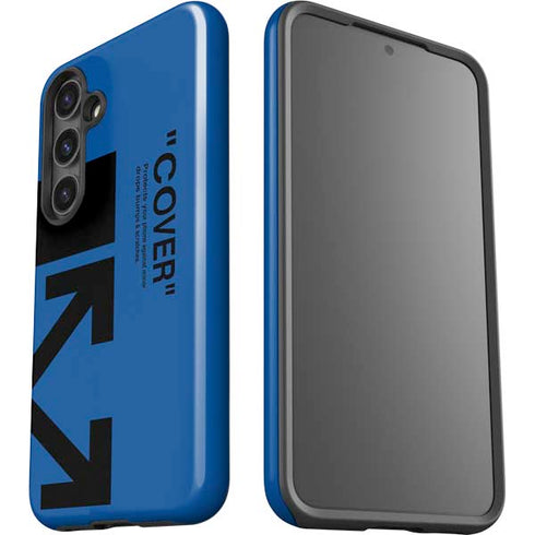 Black and Blue Arrows Galaxy S24 Plus Impact Case