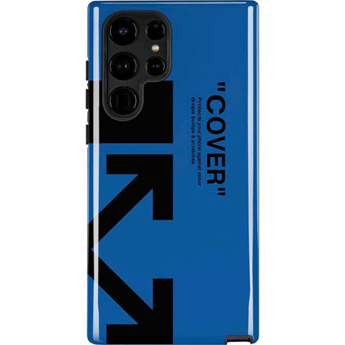 Black and Blue Arrows Galaxy S24 Ultra Impact Case