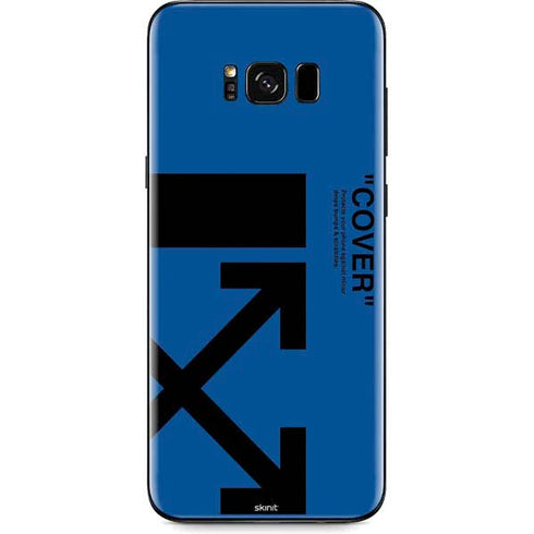 Black and Blue Arrows Galaxy S8 Skin