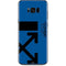 Black and Blue Arrows Galaxy S8 Skin
