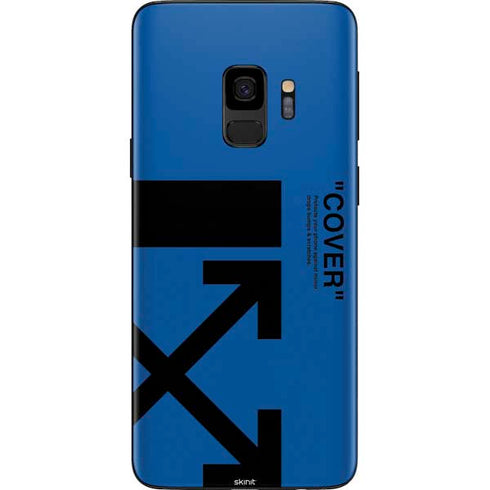 Black and Blue Arrows Galaxy S9 Skin