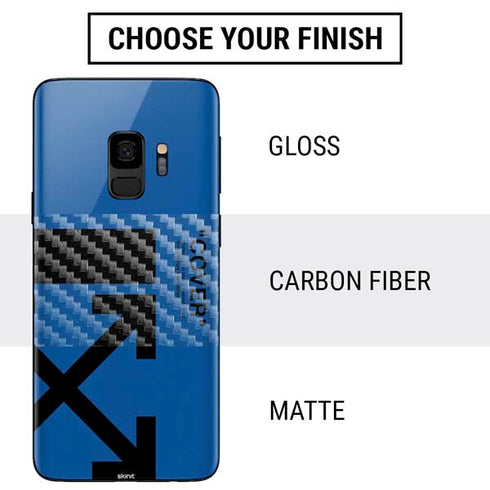 Black and Blue Arrows Galaxy S9 Skin