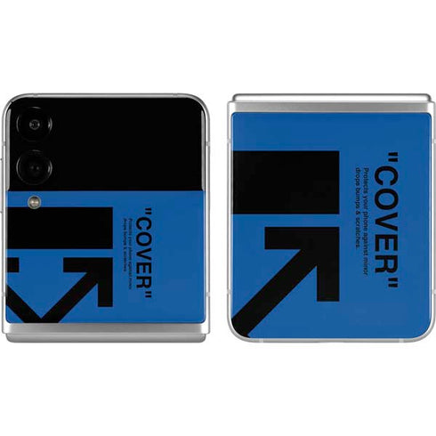 Black and Blue Arrows Galaxy Z Flip4 5G Skin