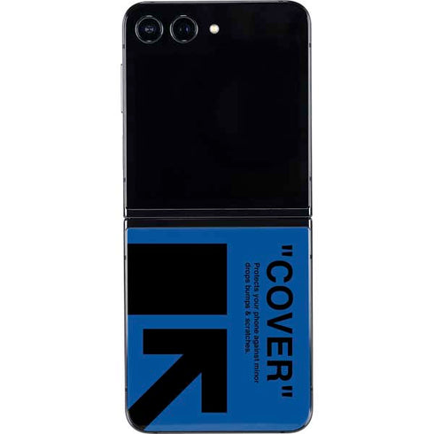 Black and Blue Arrows Galaxy Z Flip5 5G Skin