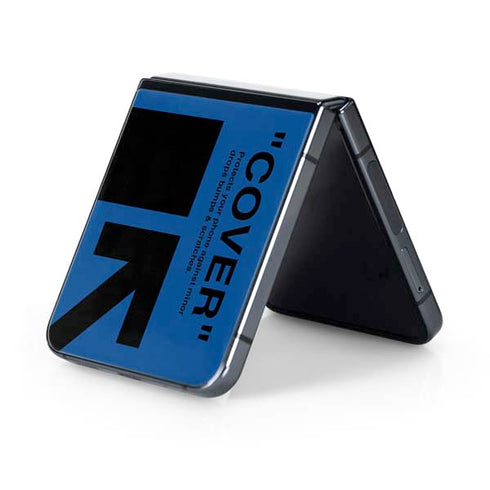 Black and Blue Arrows Galaxy Z Flip5 5G Skin