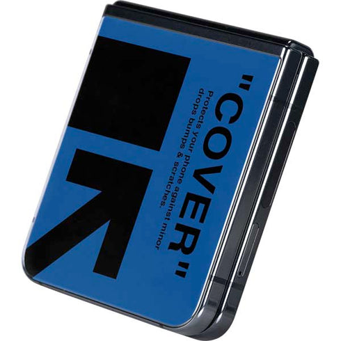 Black and Blue Arrows Galaxy Z Flip5 5G Skin