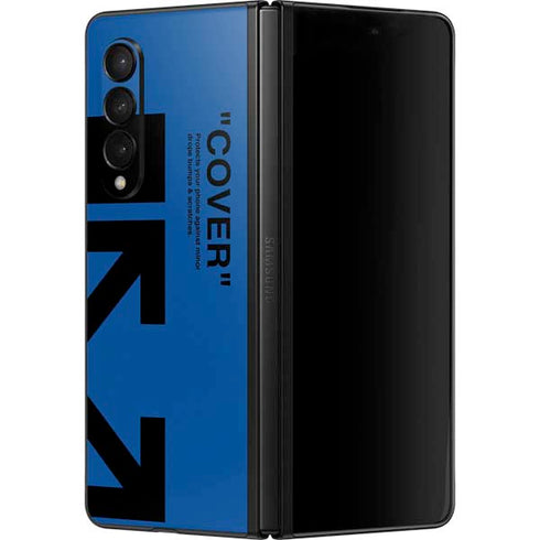 Black and Blue Arrows Galaxy Z Fold3 5G Skin