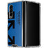 Black and Blue Arrows Galaxy Z Fold4 5G Clear Case
