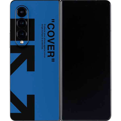 Black and Blue Arrows Galaxy Z Fold4 5G Skin