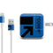 Black and Blue Arrows iPad Charger (10W USB) Skin