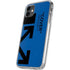 Black and Blue Arrows iPhone 11 Clear Case