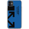 Black and Blue Arrows iPhone 11 Clear Case