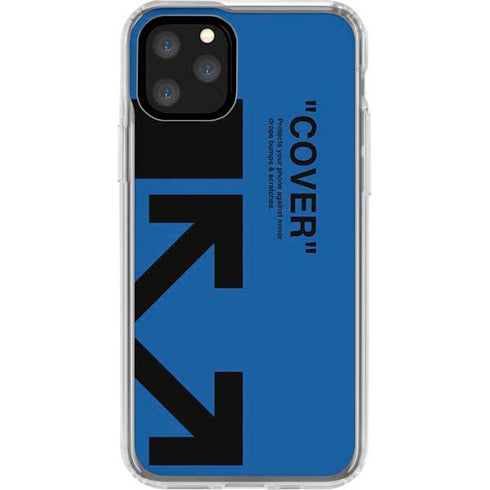Black and Blue Arrows iPhone 11 Pro Clear Case