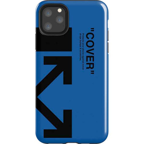 Black and Blue Arrows iPhone 11 Pro Max Impact Case