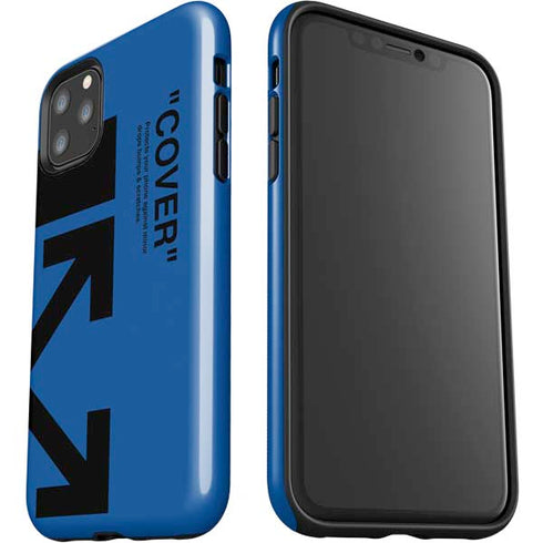 Black and Blue Arrows iPhone 11 Pro Max Impact Case