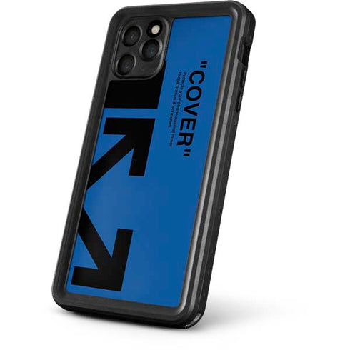Black and Blue Arrows iPhone 11 Pro Waterproof Case