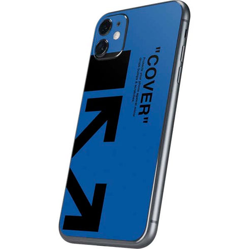 Black and Blue Arrows iPhone 11 Skin