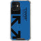 Black and Blue Arrows iPhone 12 Clear Case