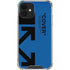 Black and Blue Arrows iPhone 12 Clear Case