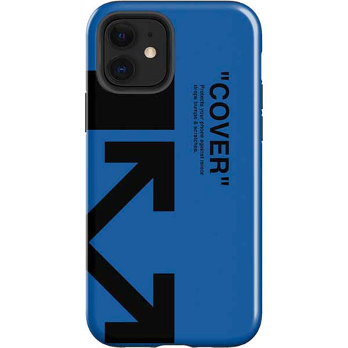 Black and Blue Arrows iPhone 12 Impact Case