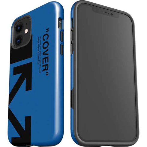 Black and Blue Arrows iPhone 12 Impact Case