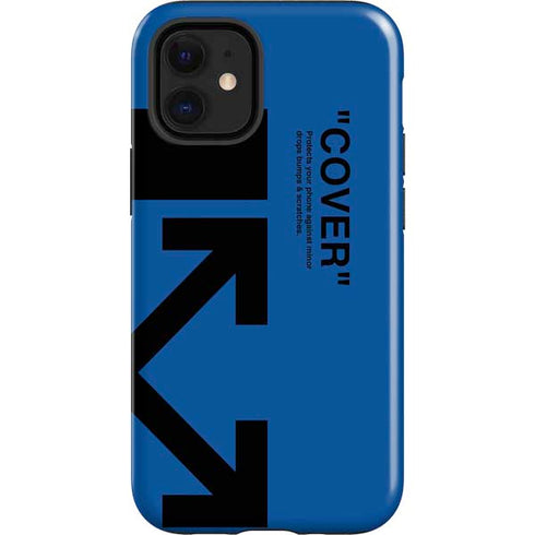 Black and Blue Arrows iPhone 12 Mini Impact Case