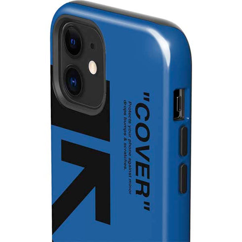 Black and Blue Arrows iPhone 12 Mini Impact Case