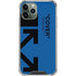 Black and Blue Arrows iPhone 12 Pro Clear Case