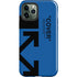 Black and Blue Arrows iPhone 12 Pro Impact Case