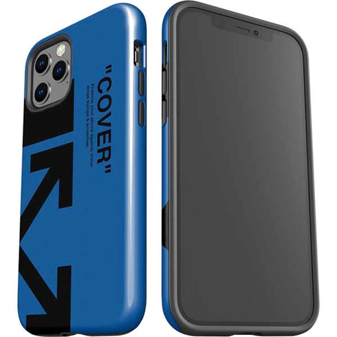 Black and Blue Arrows iPhone 12 Pro Impact Case