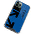 Black and Blue Arrows iPhone 12 Pro Max Clear Case