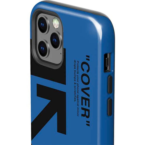 Black and Blue Arrows iPhone 12 Pro Max Impact Case