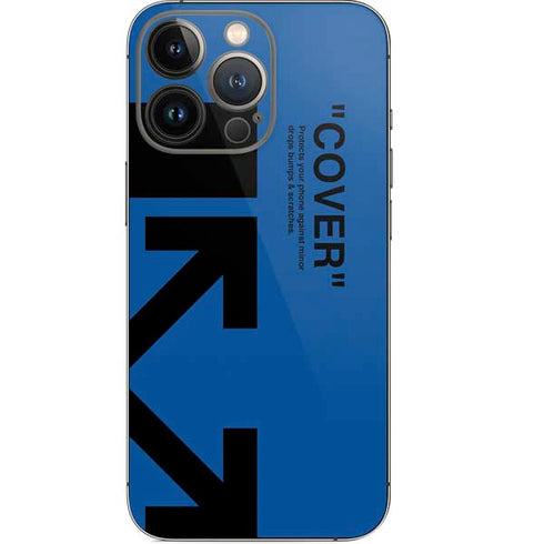 Black and Blue Arrows iPhone 13 Pro Skin