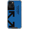 Black and Blue Arrows iPhone 14 Clear Case