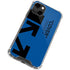 Black and Blue Arrows iPhone 14 Clear Case
