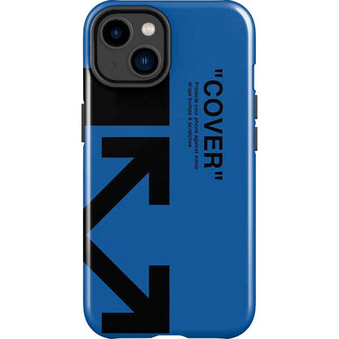 Black and Blue Arrows iPhone 14 Plus Impact Case