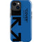 Black and Blue Arrows iPhone 14 Plus Impact Case